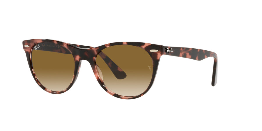 Wayfarer II Fleck RB2185 – Pink Havana / Clear Gradient Brown