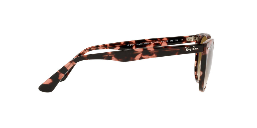 Wayfarer II Fleck RB2185 – Pink Havana / Clear Gradient Brown