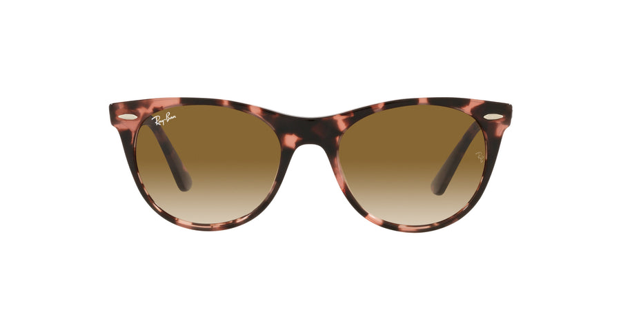 Wayfarer II Fleck RB2185 – Pink Havana / Clear Gradient Brown