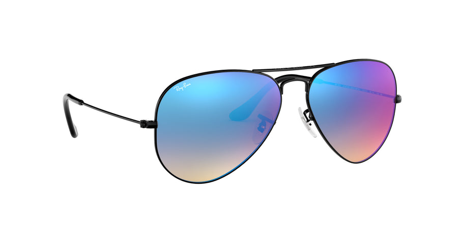 Aviator Mirror RB3025 – Black / Brown Gradient Mirror Blue