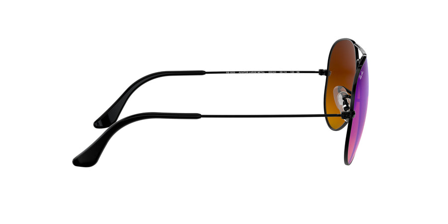 Aviator Mirror RB3025 – Black / Brown Gradient Mirror Blue