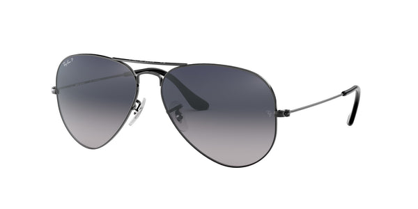 Aviator Gradient RB3025 – Black / Blue Gradient Grey Polar