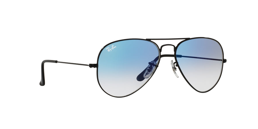 Aviator Gradient RB3025I – Black / Clear Gradient Blue