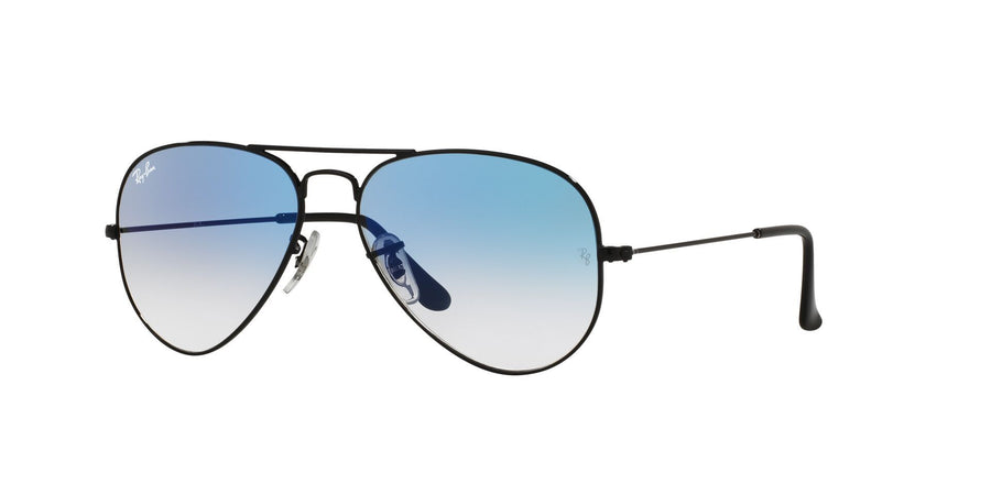 Aviator Gradient RB3025I – Black / Clear Gradient Blue