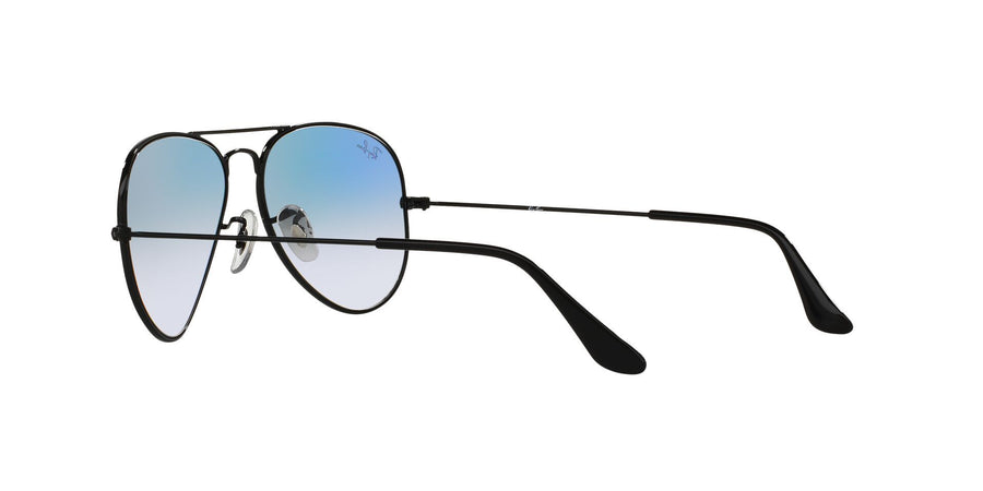 Aviator Gradient RB3025I – Black / Clear Gradient Blue