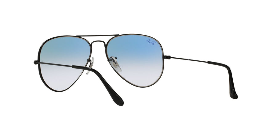 Aviator Gradient RB3025I – Black / Clear Gradient Blue