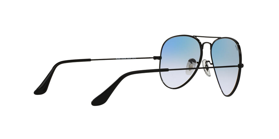 Aviator Gradient RB3025I – Black / Clear Gradient Blue