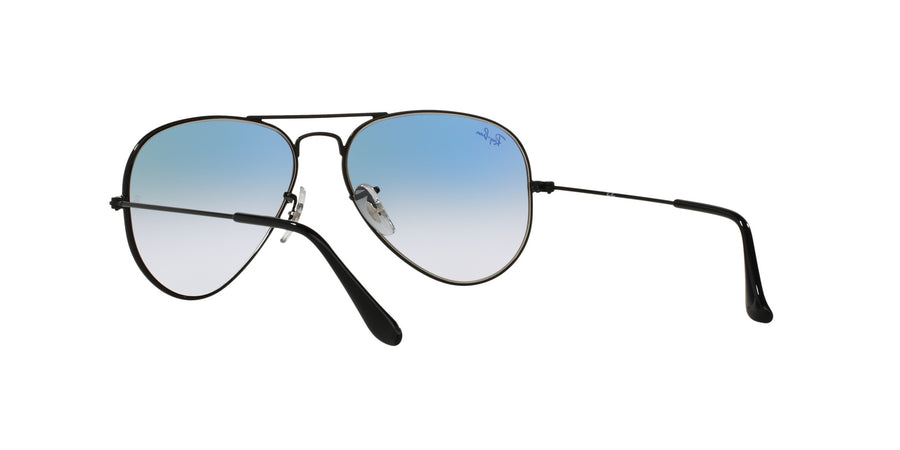 Aviator Gradient RB3025I – Black / Clear Gradient Blue