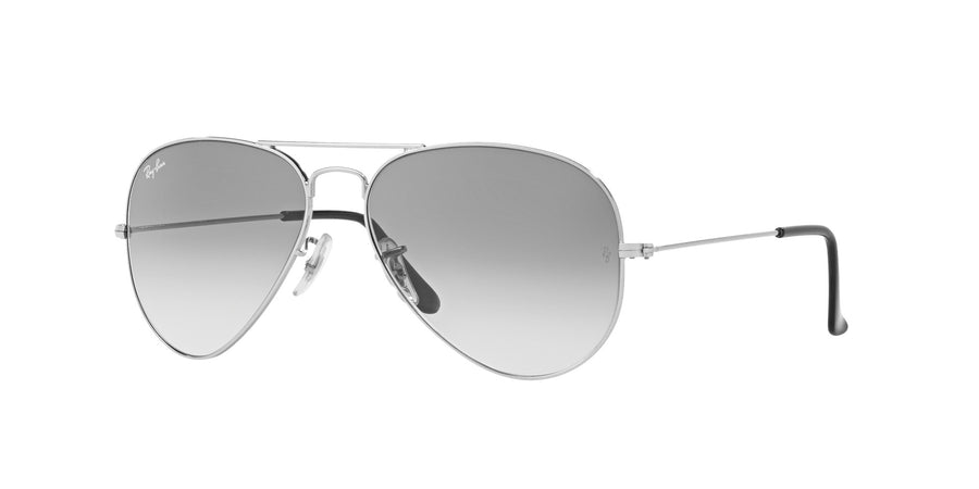 Aviator Gradient RB3025I – Silver / Clear Gradient Grey