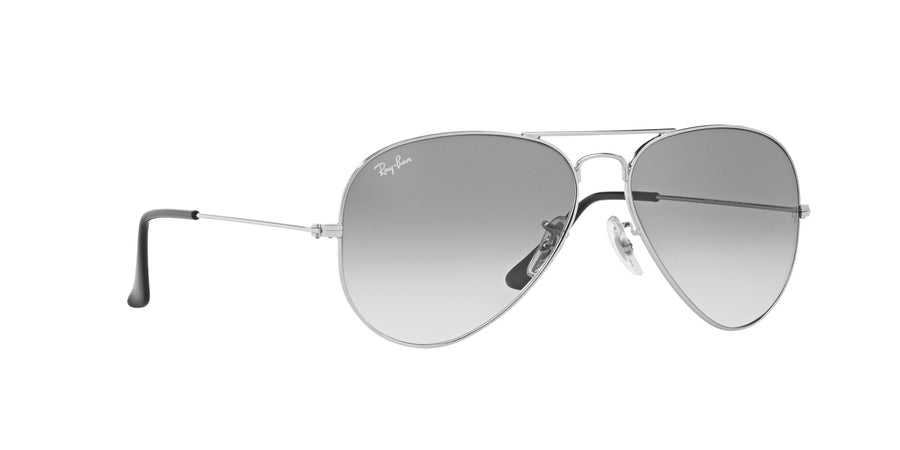 Aviator Gradient RB3025I – Silver / Clear Gradient Grey