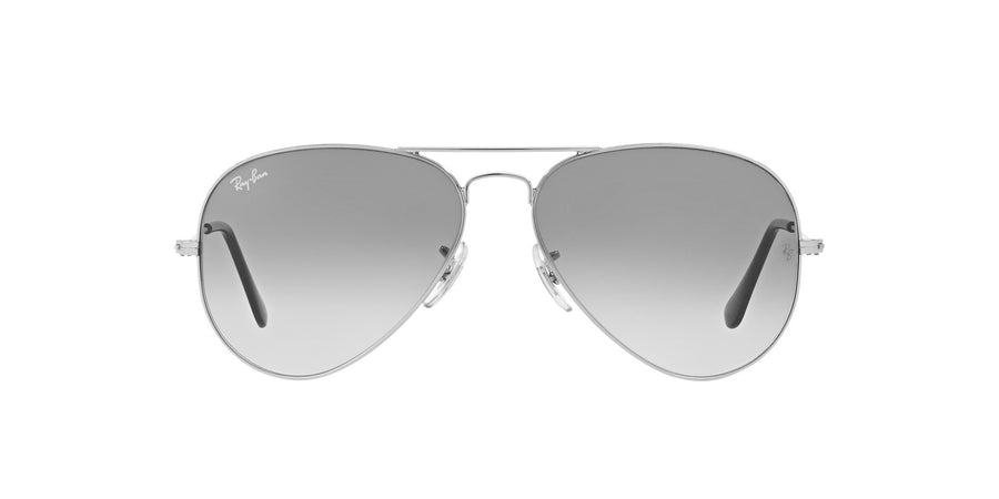 Aviator Gradient RB3025I – Silver / Clear Gradient Grey