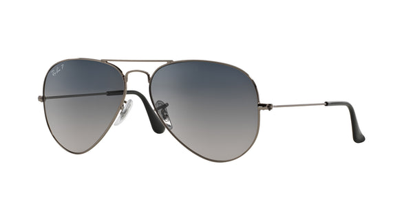 Aviator Gradient RB3025I – Gunmetal / Blue Gradient Grey
