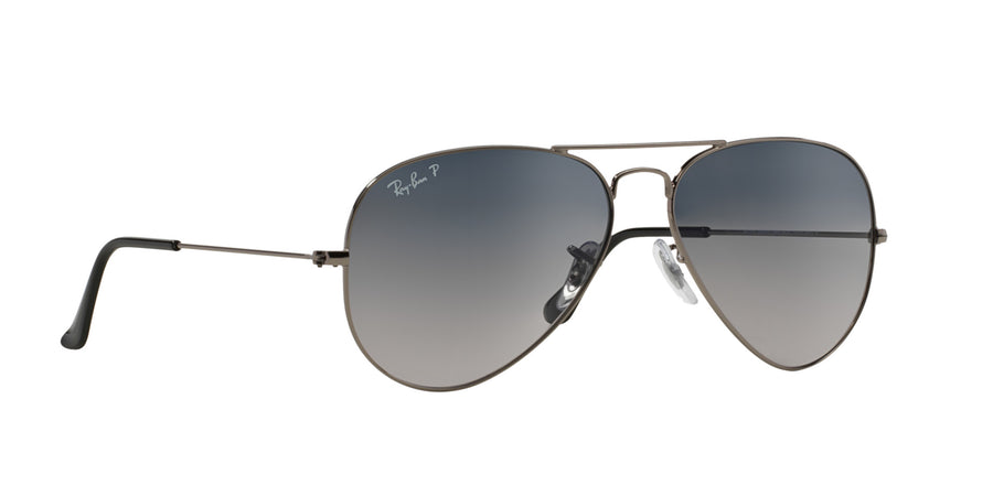 Aviator Gradient RB3025I – Gunmetal / Blue Gradient Grey