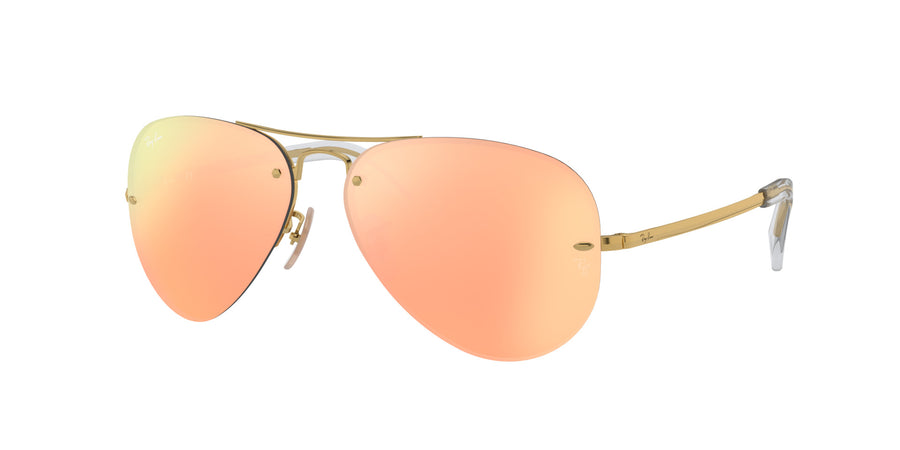 RB3449 – Gold / Light Brown Mirror Pink