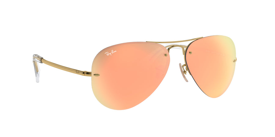 RB3449 – Gold / Light Brown Mirror Pink