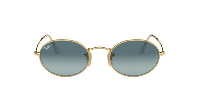 Oval Flat Lenses RB3547 – Gold / Blue Gradient Grey