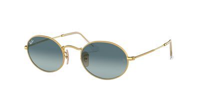 Oval Flat Lenses RB3547 – Gold / Blue Gradient Grey