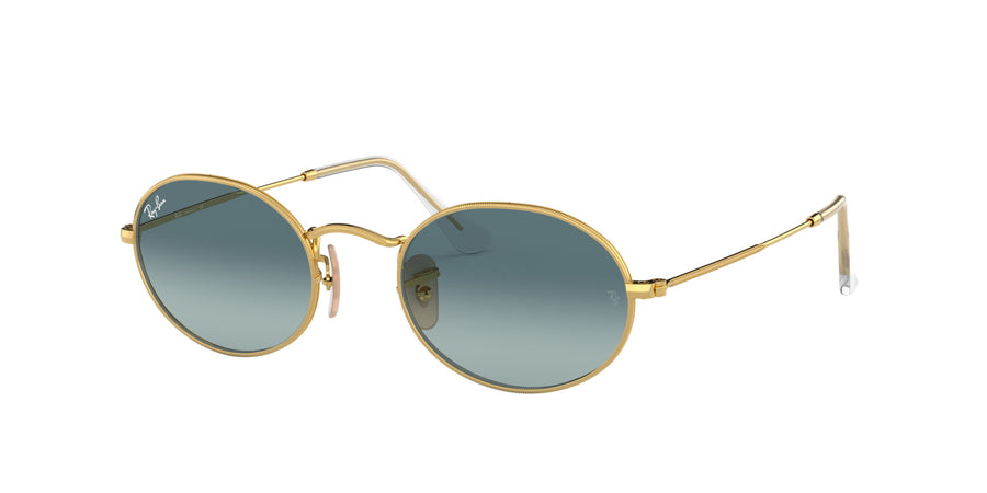 Oval Flat Lenses RB3547 – Gold / Blue Gradient Grey