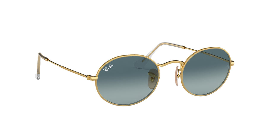 Oval Flat Lenses RB3547 – Gold / Blue Gradient Grey