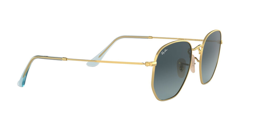 Hexagonal Flat Lenses RB3548 – Gold / Blue Gradient Grey
