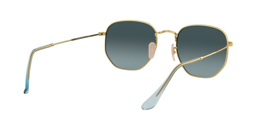 Hexagonal Flat Lenses RB3548 – Gold / Blue Gradient Grey