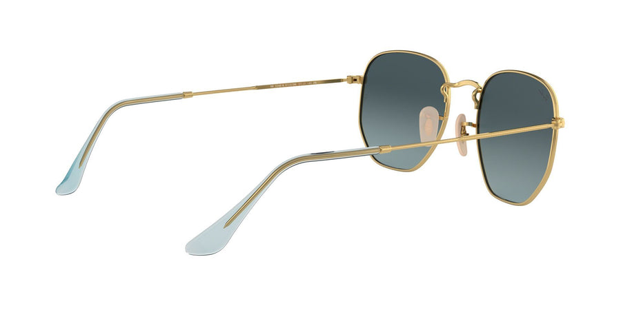 Hexagonal Flat Lenses RB3548 – Gold / Blue Gradient Grey