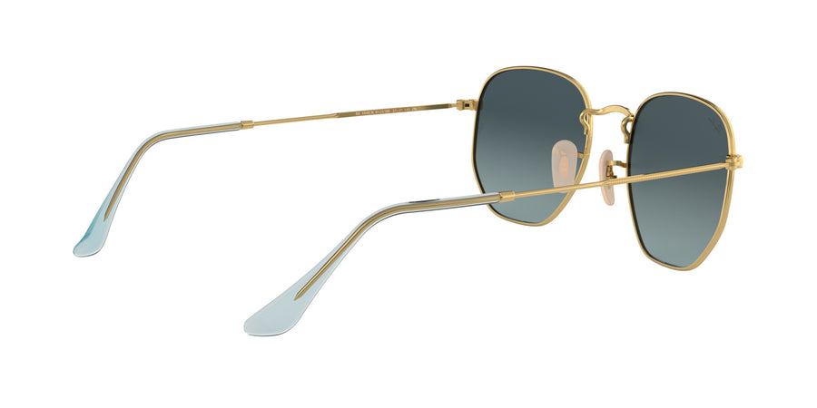 Hexagonal Flat Lenses RB3548 – Gold / Blue Gradient Grey