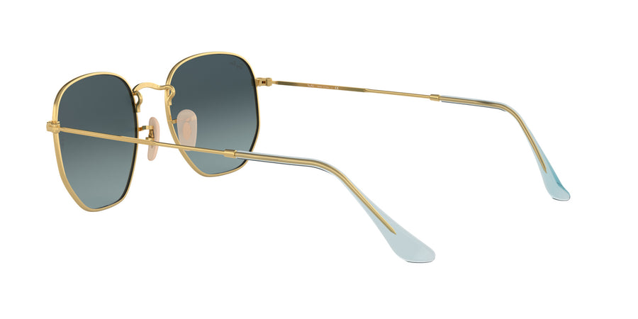 Hexagonal Flat Lenses RB3548 – Gold / Blue Gradient Grey
