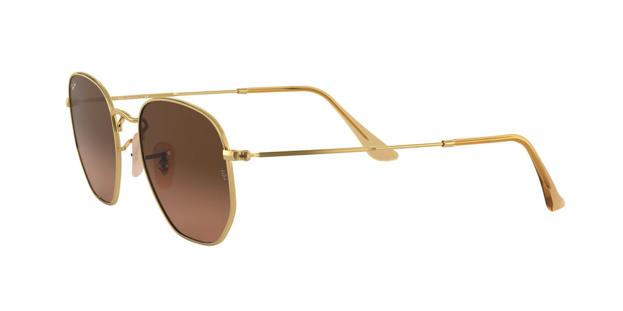 Hexagonal Flat Lenses RB3548 – Gold / Brown Gradient Grey