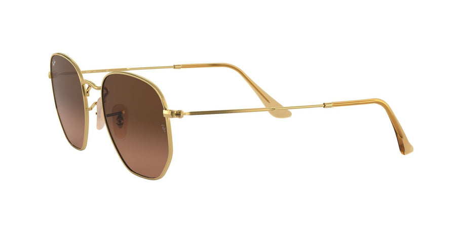 Hexagonal Flat Lenses RB3548 – Gold / Brown Gradient Grey