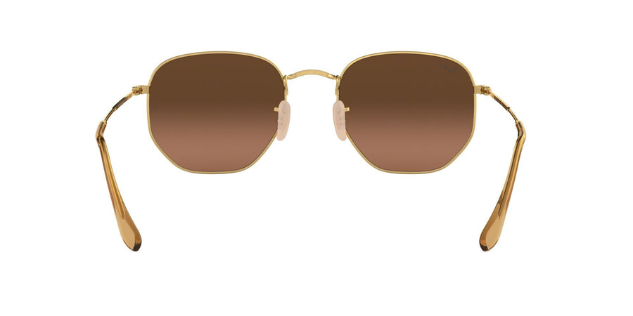 Hexagonal Flat Lenses RB3548 – Gold / Brown Gradient Grey