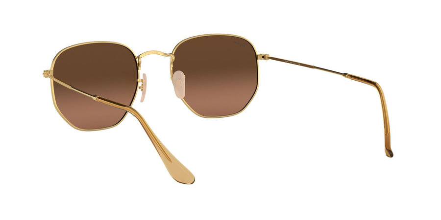 Hexagonal Flat Lenses RB3548 – Gold / Brown Gradient Grey
