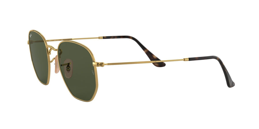 Hexagonal Flat Lenses RB3548 – Gold / G-15 Green