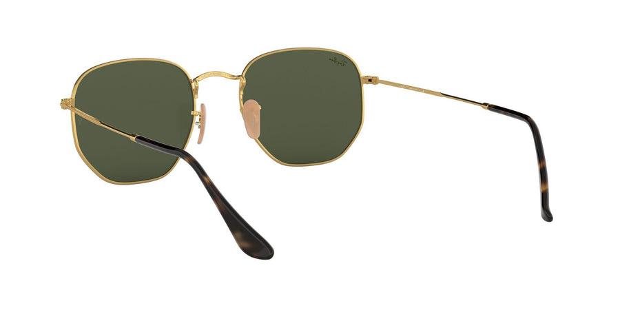 Hexagonal Flat Lenses RB3548 – Gold / G-15 Green