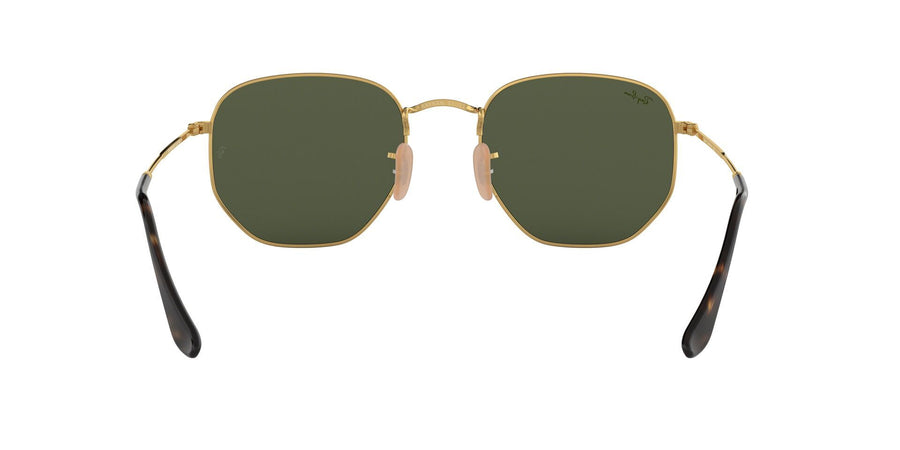 Hexagonal Flat Lenses RB3548 – Gold / G-15 Green