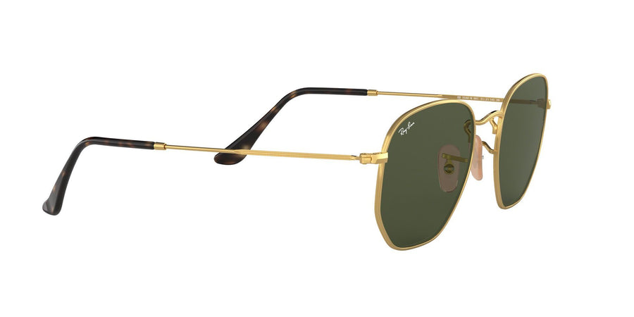 Hexagonal Flat Lenses RB3548 – Gold / G-15 Green