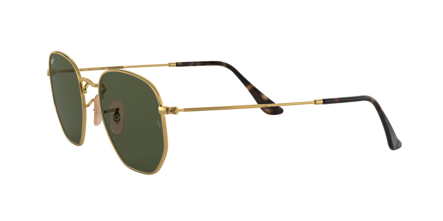 Hexagonal Flat Lenses RB3548 – Gold / G-15 Green