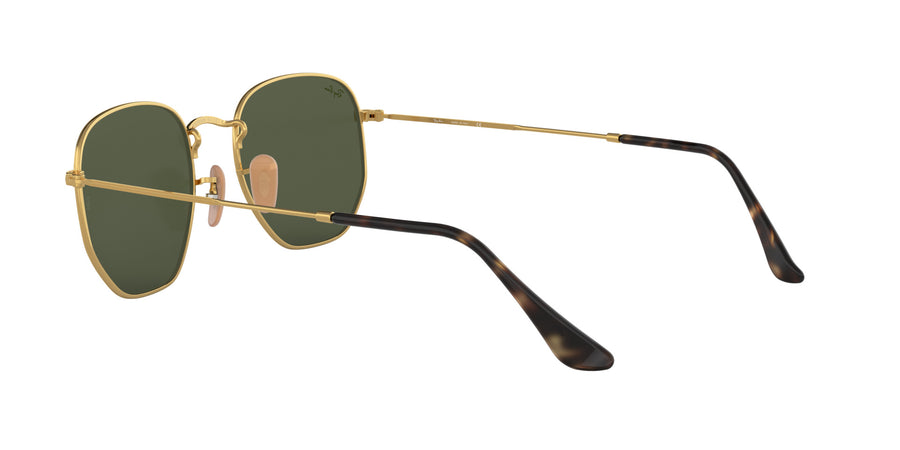 Hexagonal Flat Lenses RB3548 – Gold / G-15 Green
