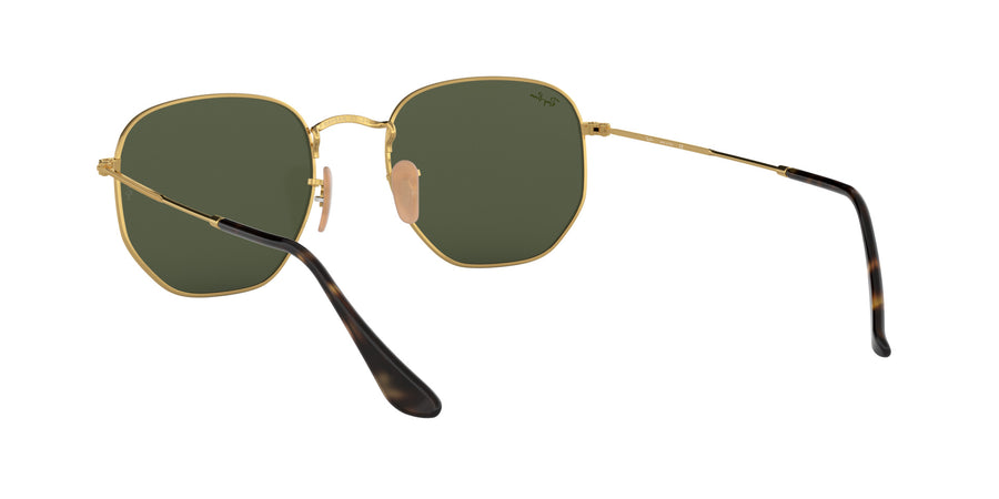 Hexagonal Flat Lenses RB3548 – Gold / G-15 Green