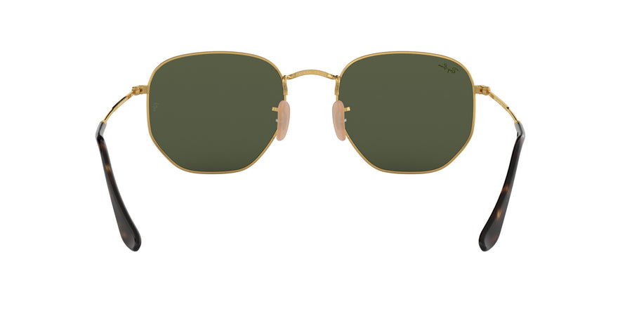 Hexagonal Flat Lenses RB3548 – Gold / G-15 Green