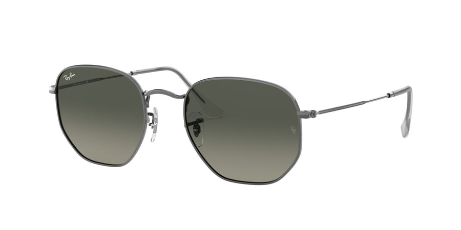 Hexagonal Flat Lenses RB3548 – Gunmetal / Light Grey Gradient Dark Grey