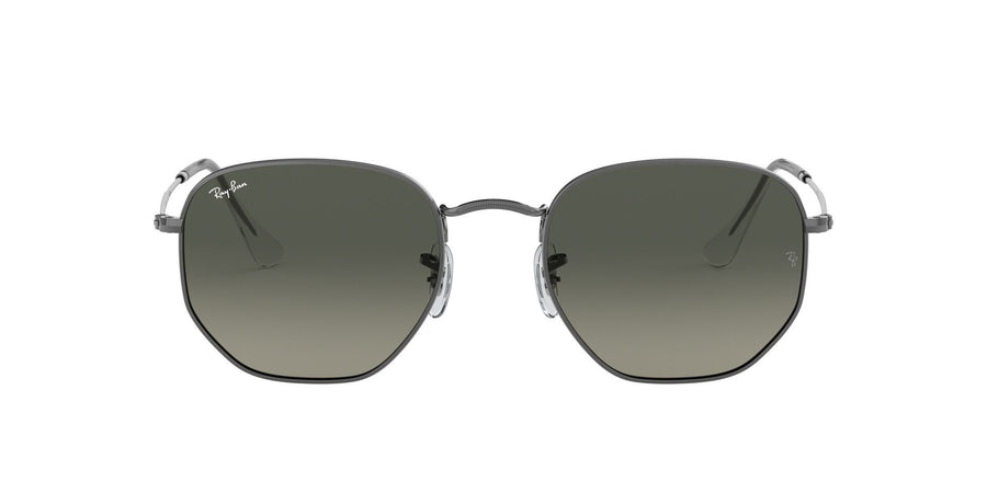 Hexagonal Flat Lenses RB3548 – Gunmetal / Light Grey Gradient Dark Grey