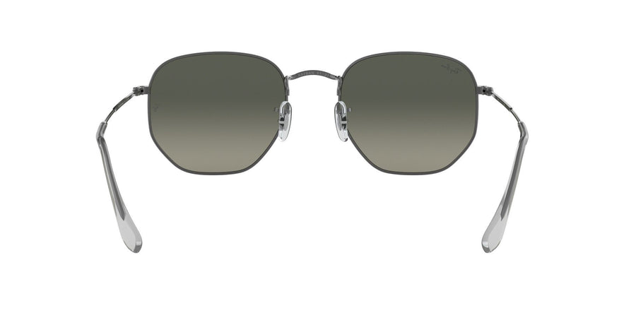 Hexagonal Flat Lenses RB3548 – Gunmetal / Light Grey Gradient Dark Grey