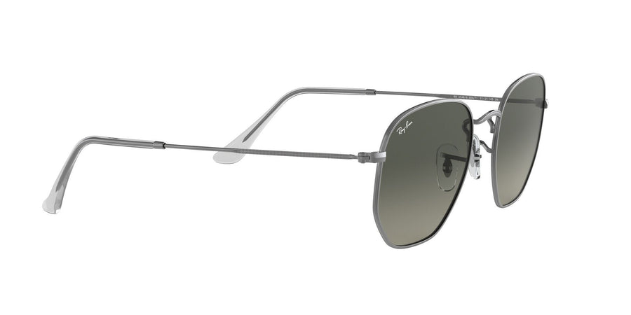 Hexagonal Flat Lenses RB3548 – Gunmetal / Light Grey Gradient Dark Grey