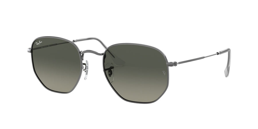 Hexagonal Flat Lenses RB3548 – Gunmetal / Light Grey Gradient Dark Grey