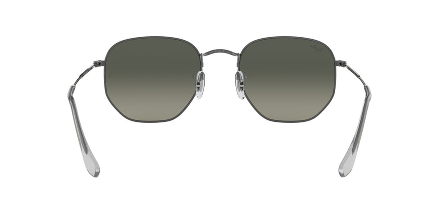 Hexagonal Flat Lenses RB3548 – Gunmetal / Light Grey Gradient Dark Grey