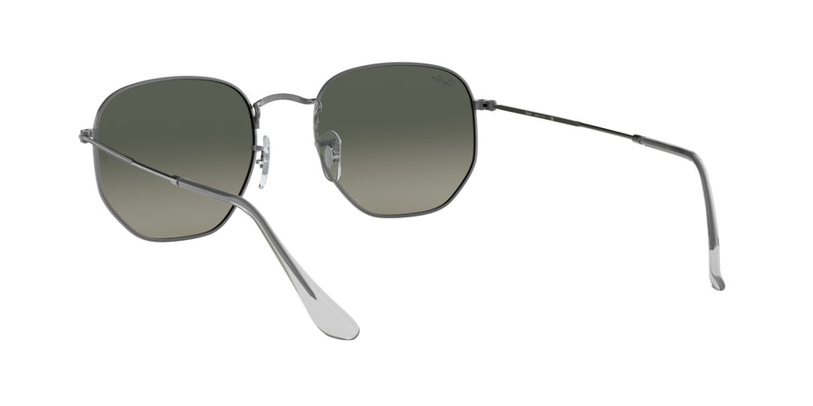 Hexagonal Flat Lenses RB3548 – Gunmetal / Light Grey Gradient Dark Grey