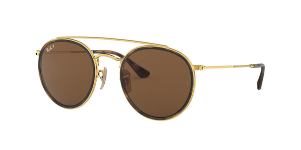 Round Double Bridge RB3647 – Gold / B-15 Brown