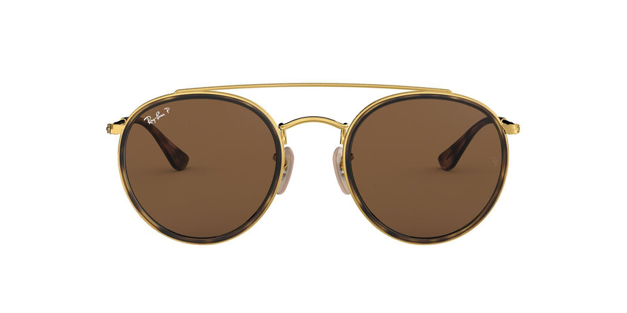 Round Double Bridge RB3647 – Gold / B-15 Brown