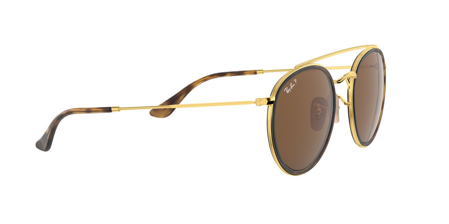 Round Double Bridge RB3647 – Gold / B-15 Brown
